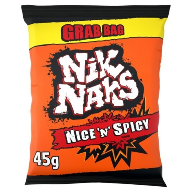 Nik Naks Nice 'N' Spicy Crisps 36x45g