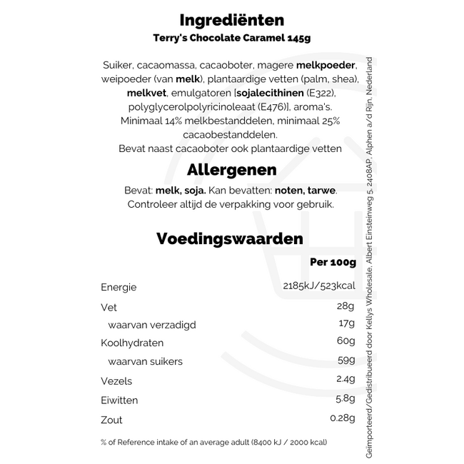 Terry's Chocolate Caramel 12x145g