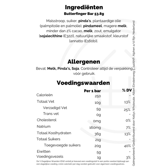 Butterfinger Bar 36x53.8g