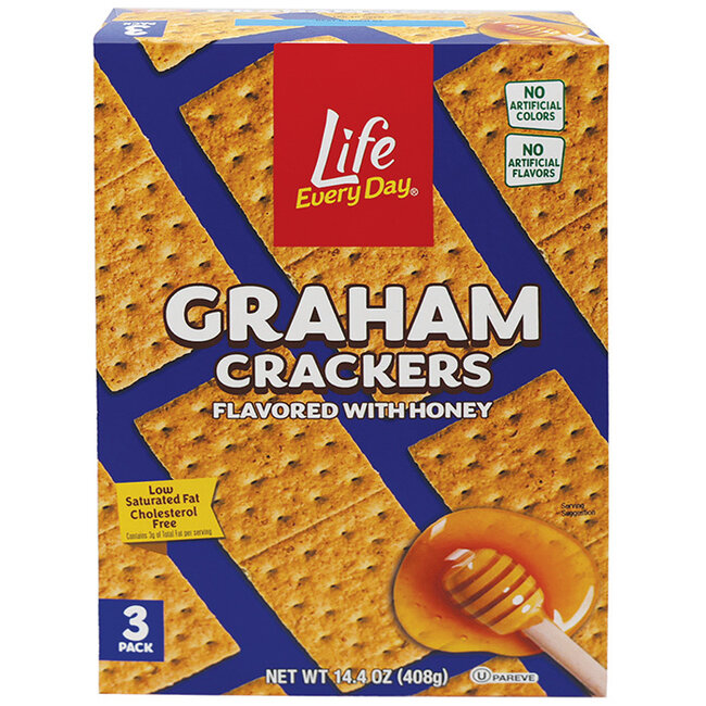 Life Every Day Graham Crackers 12x408g
