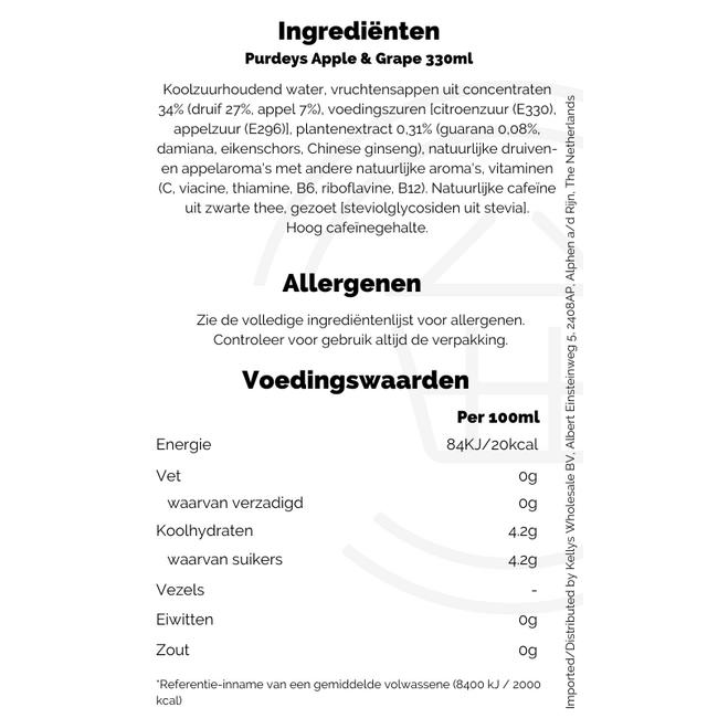 Purdeys Apple & Grape 12x330ml