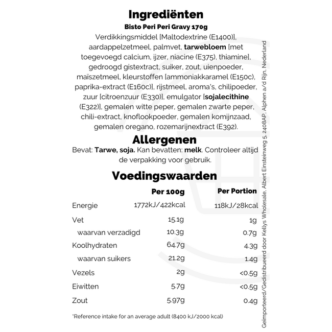 Bisto Peri Peri Gravy 12x170g (THT 31-07-2026)