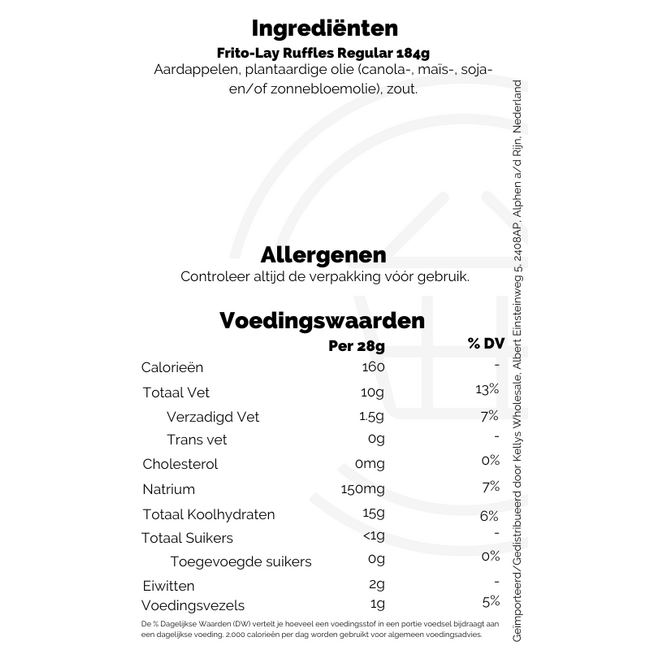 Frito-Lay Ruffles Regular 15x184g