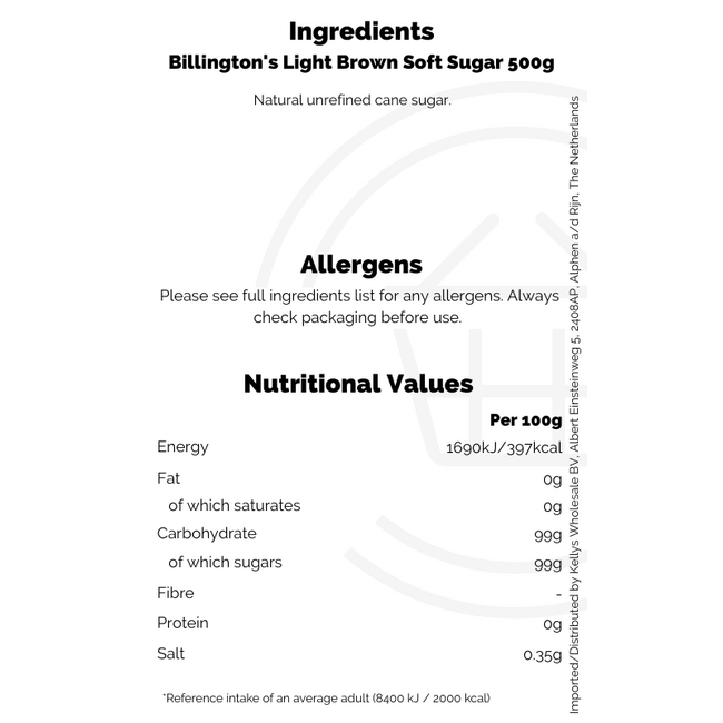 Billington's Light Brown Soft Sugar 10x500g