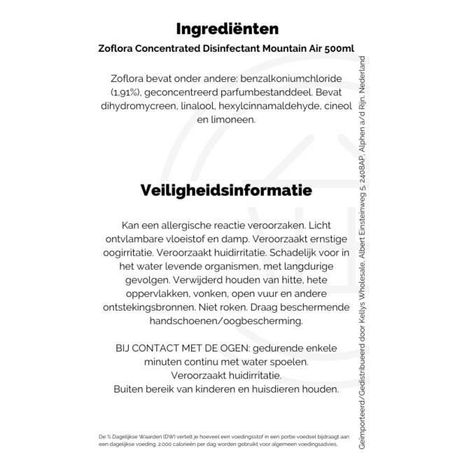 Zoflora Fresh Home Disinfectant 6x500ml