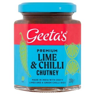 Geetas Geetas Lime & Chilli Chutney Hot 6x230g