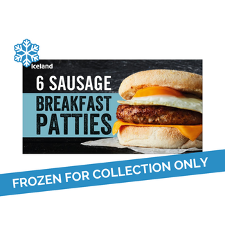 Iceland Iceland 6 Sausage Breakfast Patties 12x342g