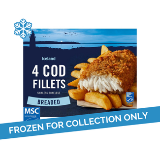 Iceland Iceland Breaded 4 Cod Skinless Boneless Fillets 20x440g