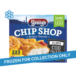 Young's Young's Chip Shop 4 Cod Fillets 8x400g
