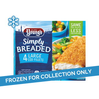 Young's Young's Simply Breaded 4 Cod Fillets 8x400g