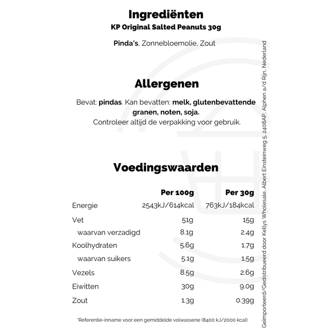 KP Original Salted Peanuts 16x30g