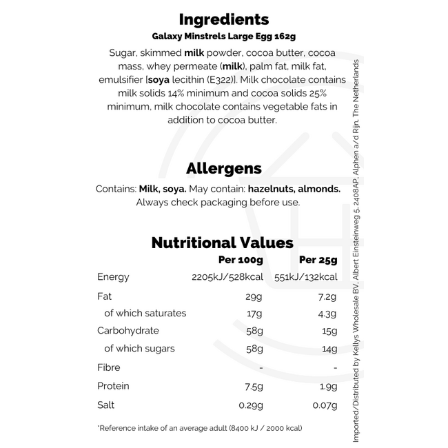 Galaxy Minstrels Large Egg 6x162g