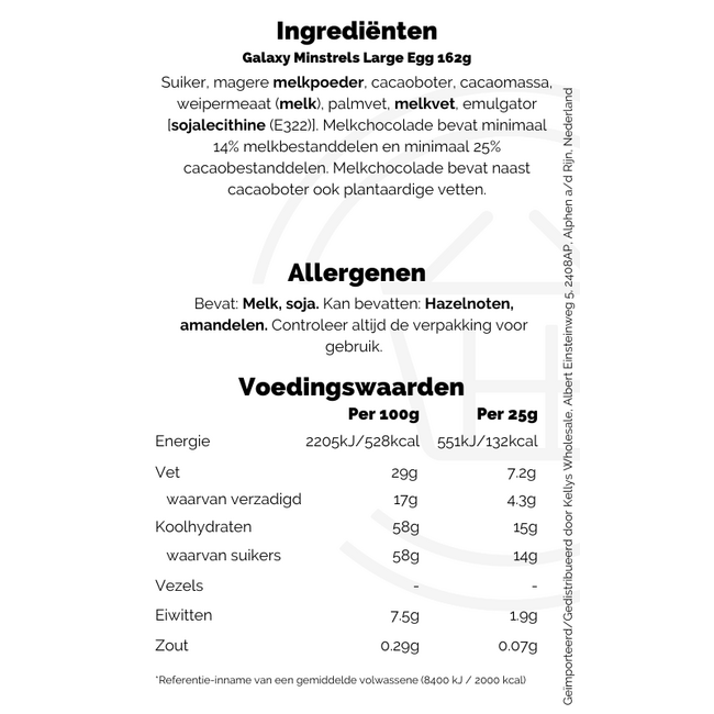 Galaxy Minstrels Large Egg 6x162g