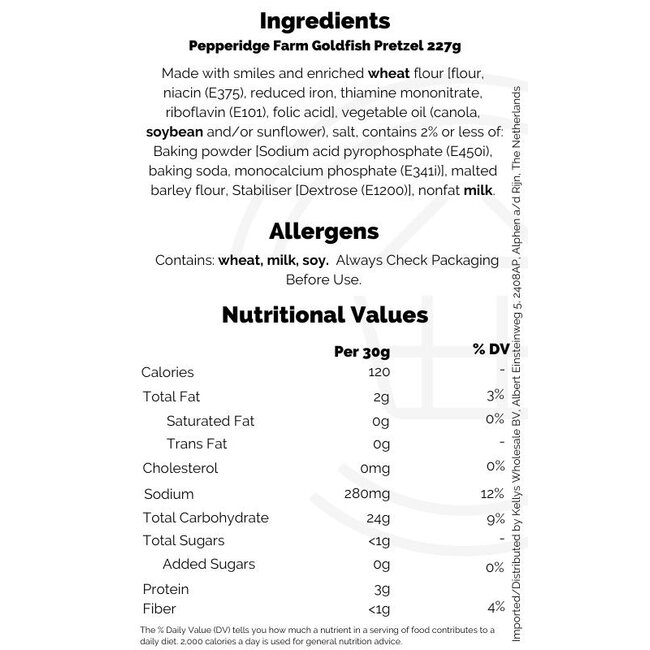 Goldfish Pretzel Crackers 24x227g