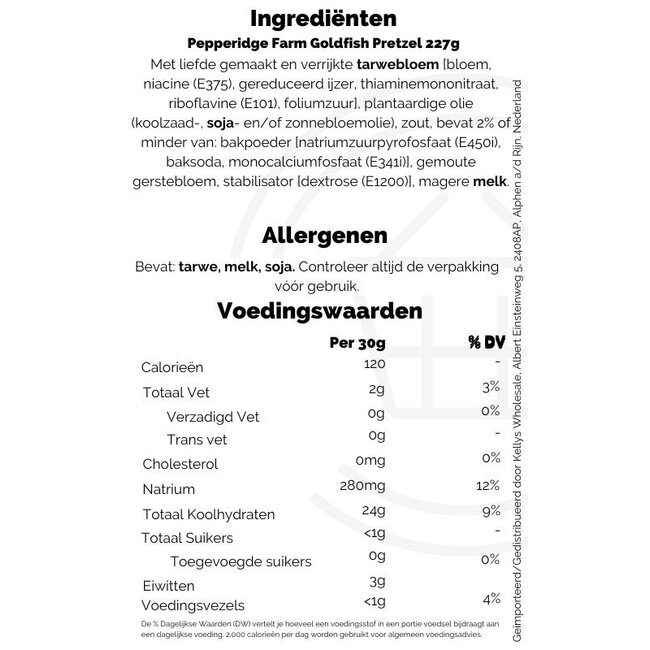 Goldfish Pretzel Crackers 24x227g