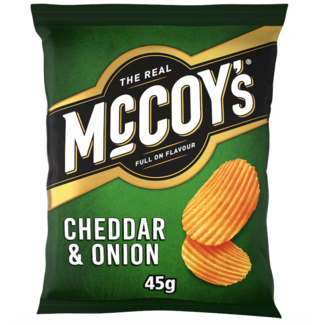 Mccoys McCoys Cheddar & Onion Grab Bag 36x45g