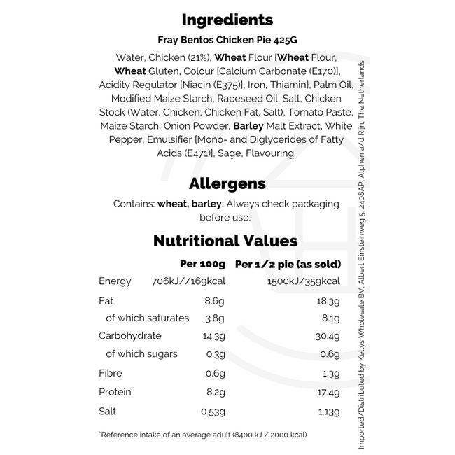 Fray Bentos Just Chicken 6x425g