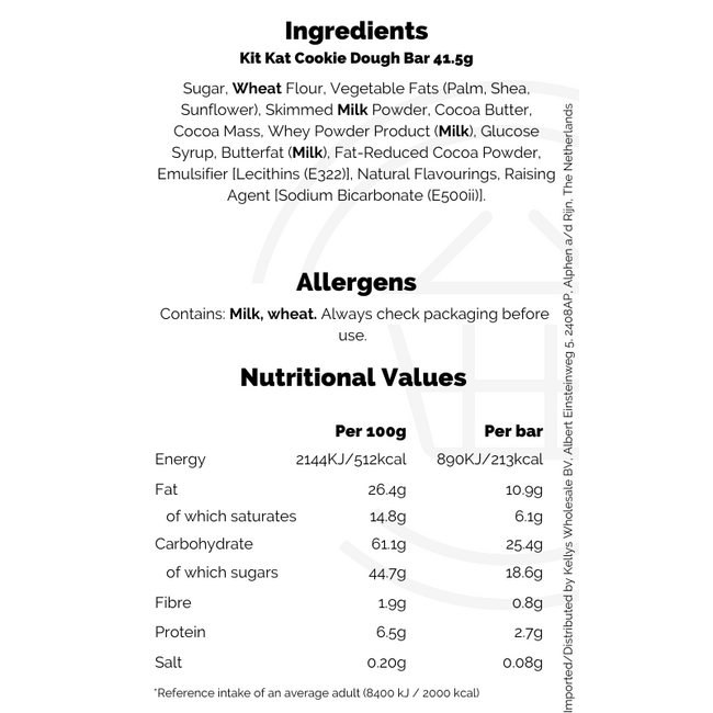 Kit Kat Cookie Dough Bar 24x41.5g