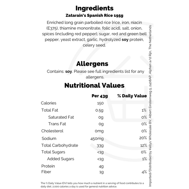 Zatarain's Spanish Rice 8x195g