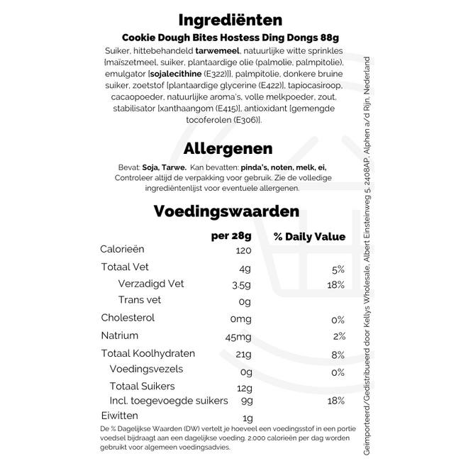 Cookie Dough Bites Hostess Ding Dongs 12x88g
