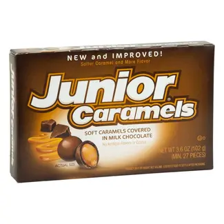 Tootsie Roll Junior Caramels Theatre Box 12x99g