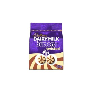 Cadbury  Cadbury Dairy Milk & White Giant Twist Buttons 10x100g