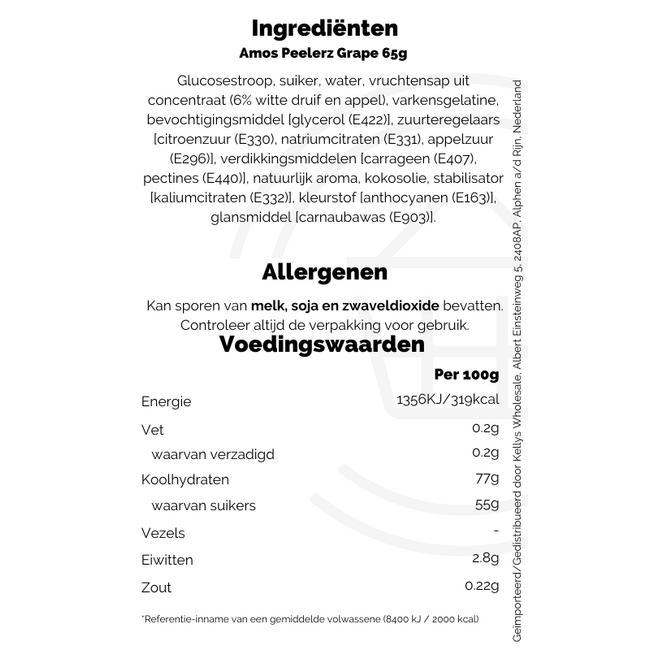 Peelerz Grape 36x65g