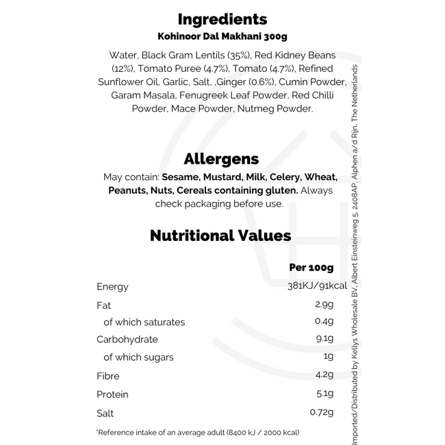 Kohinoor Dal Makhani 6x300g