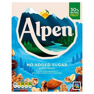 Alpen Alpen No Added Sugar 6x550g