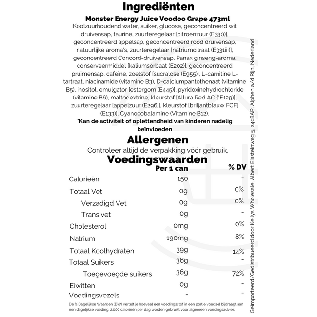 Monster Energy Juice Voodoo Grape 24x473ml