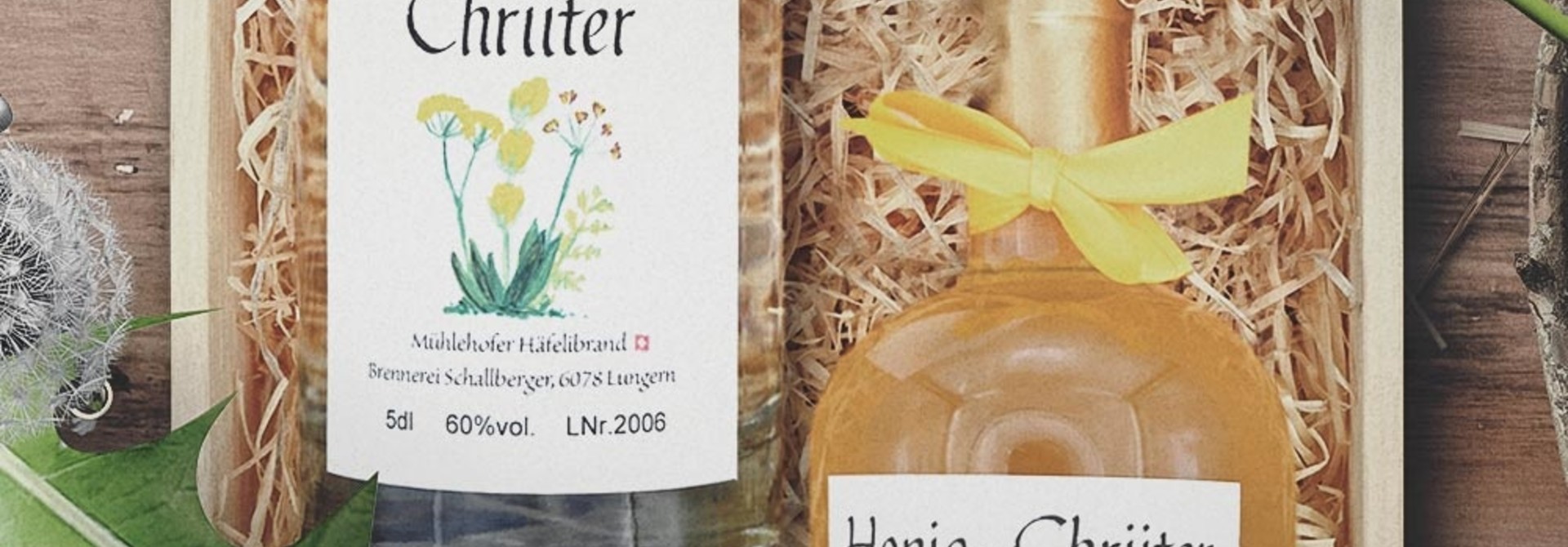Geschenkkiste «Chriitertraum» in schöner Holzharasse
