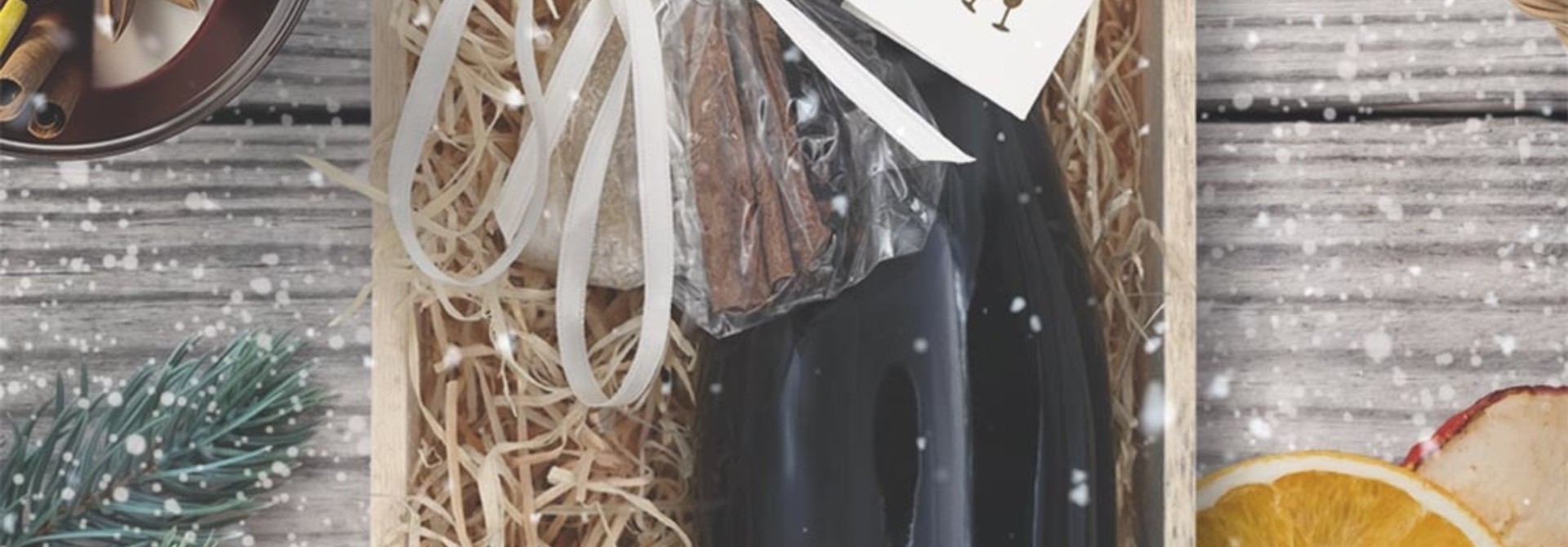 Glühhügler in Geschenk-Holzharasse