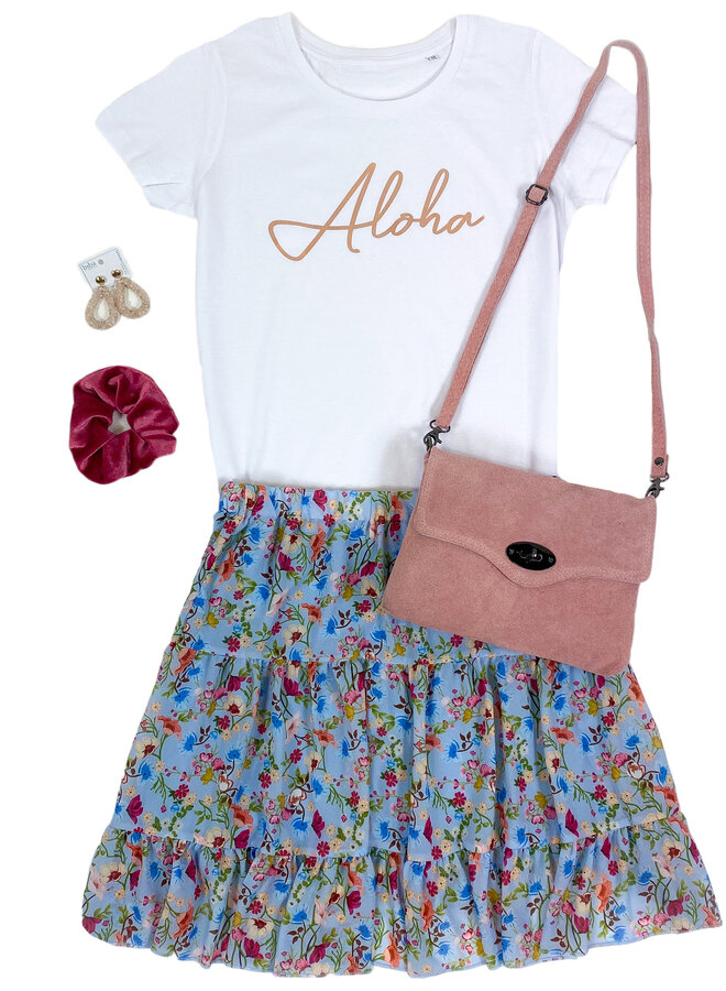 Shirt Zwart/Wit - 'Aloha' - Supersale
