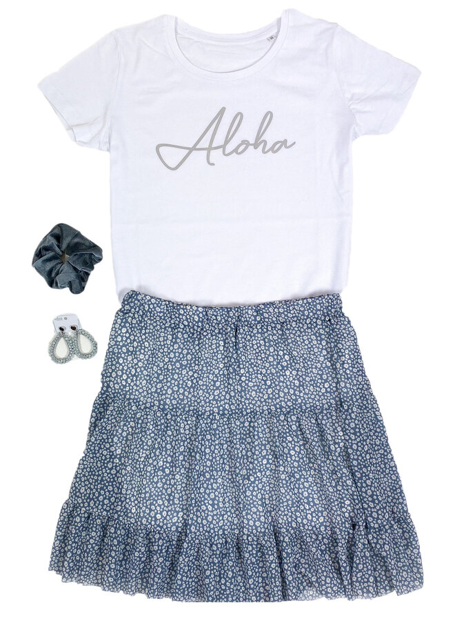 Shirt Zwart/Wit - 'Aloha' - Supersale