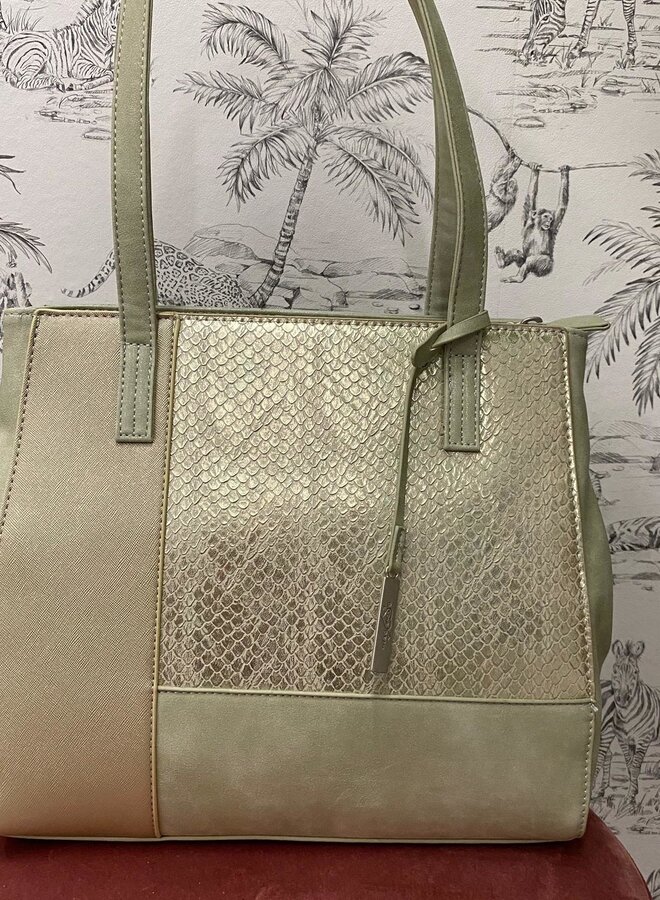 Tas BLoveBeau  BLB0415 Snake Mintgroen - Supersale