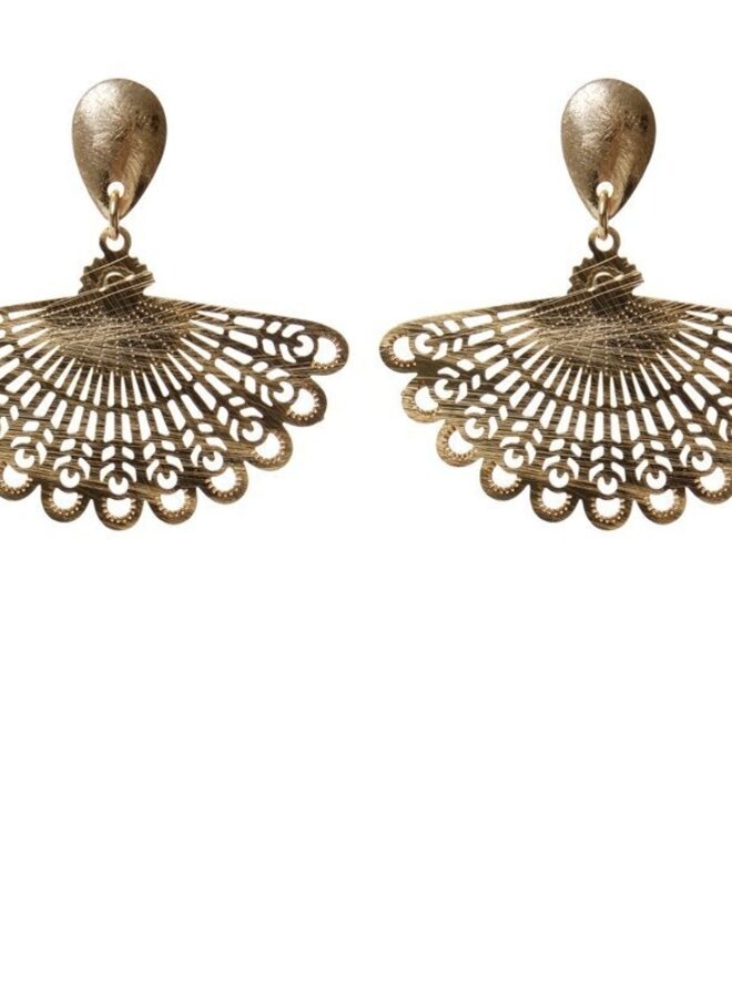 Oorbellen 80618-Waaier Goud