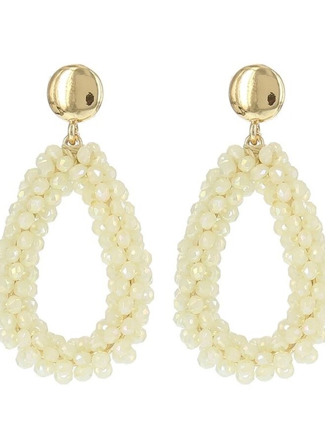 Oorbellen Goud Sparkle Ecru