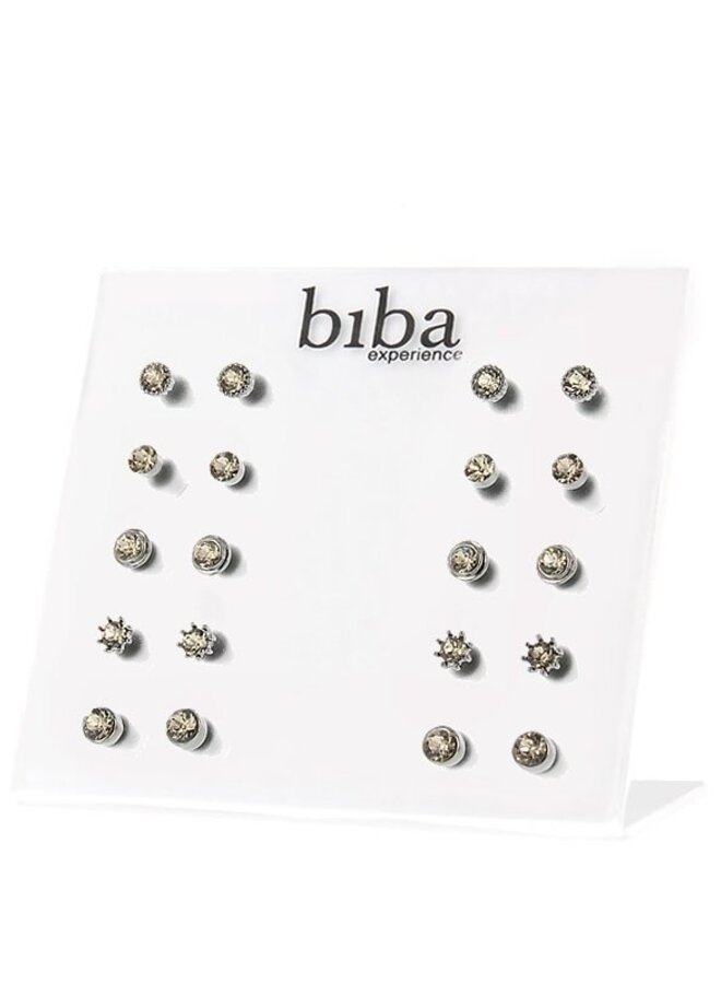 Oorknopjes - Grijs/Zilver