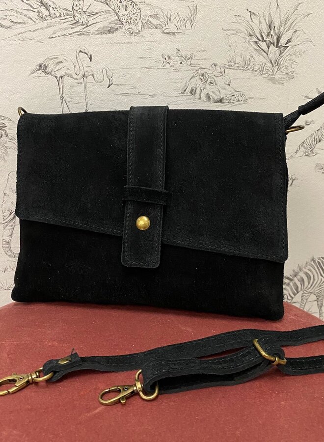 Tas Kyra Suede Zwart