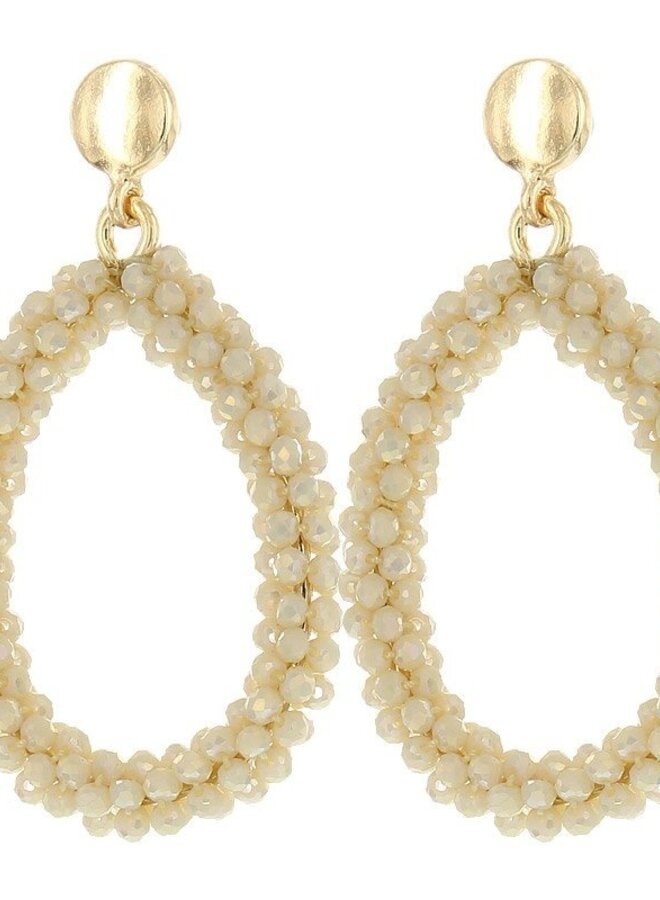 Oorbellen Glamour Goud/Peach