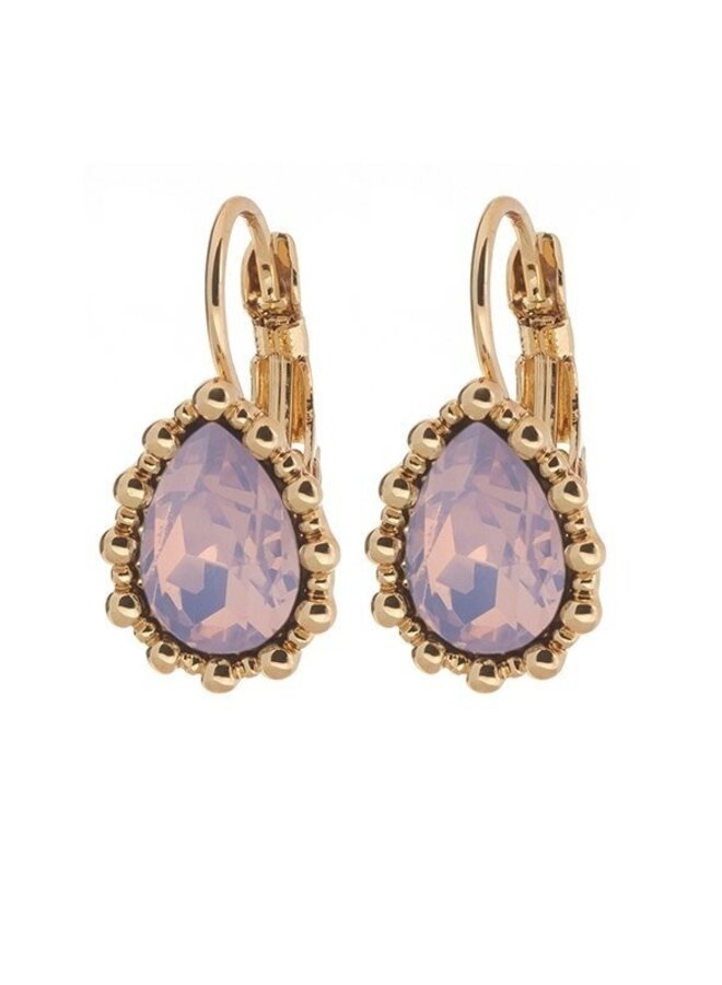 Oorbellen Amber-Rose Opal/Goud