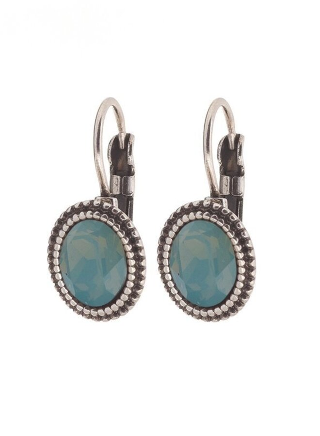 Oorbellen -Pacific Opal/Zilver