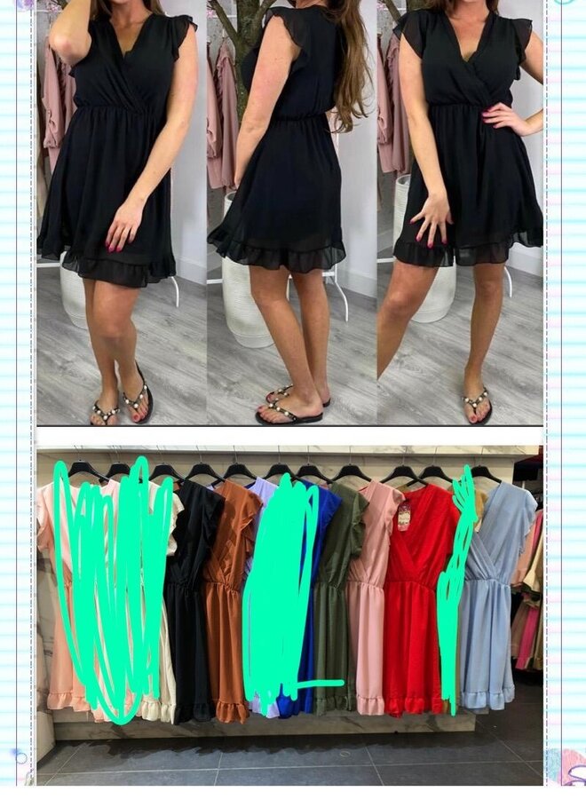 Jurkje Nia Ruffle Lichtroze