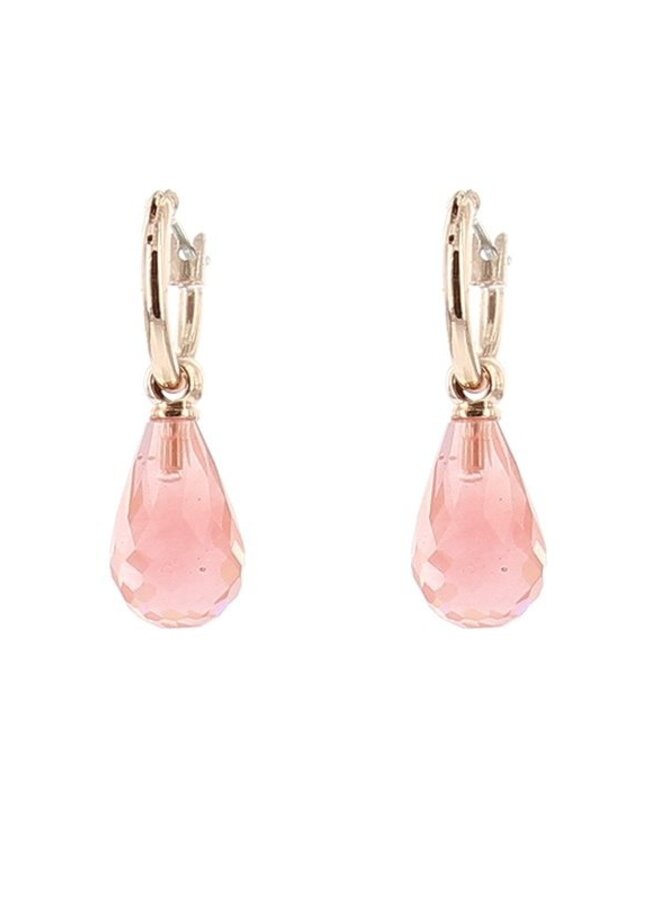 Oorbellen 80316- Framboos/Rose