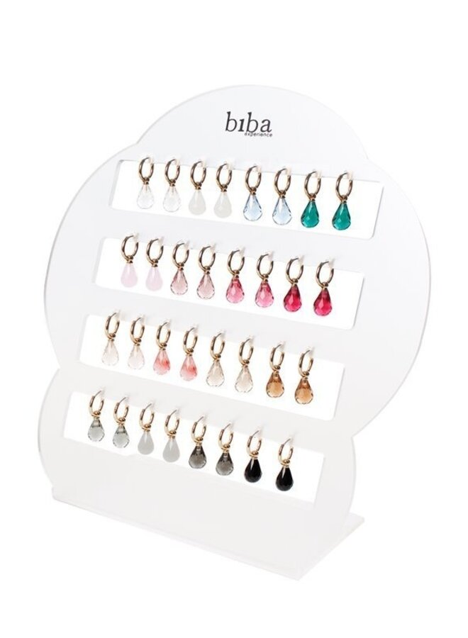 Oorbellen 80315- Light Peach/Goud