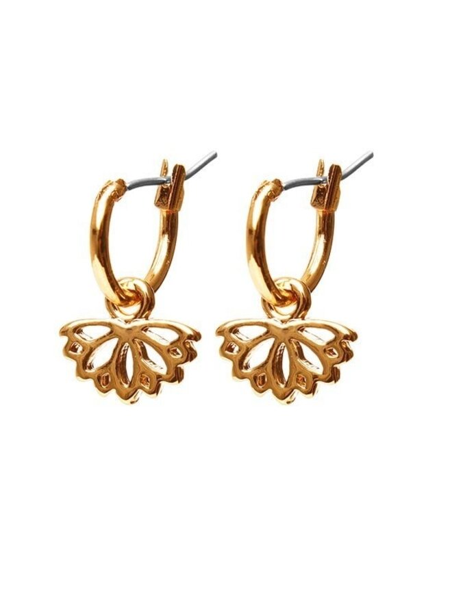 Oorringen Lotus Goud