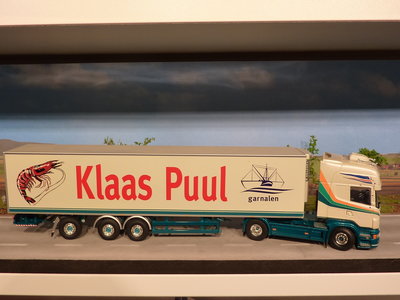 Tekno Tekno Scania R580 Topline with refrigerated trailer Klaas Puul Garnalen