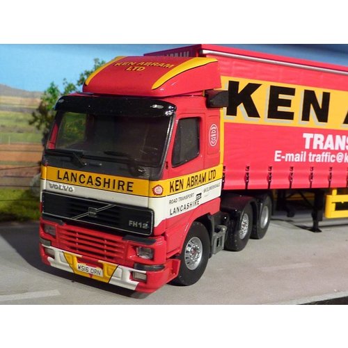 Tekno Tekno Volvo FH12 6x2 with tautliner semi trailer Ken Abram Ltd. Lancashire