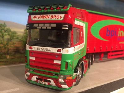 Tekno Tekno Scania 164/480 with tautliner semi trailer Mc-Gawn Bros SchotCountry