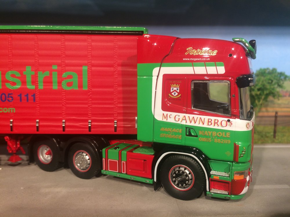 Tekno Tekno Scania 164/480 with tautliner semi trailer Mc-Gawn Bros SchotCountry